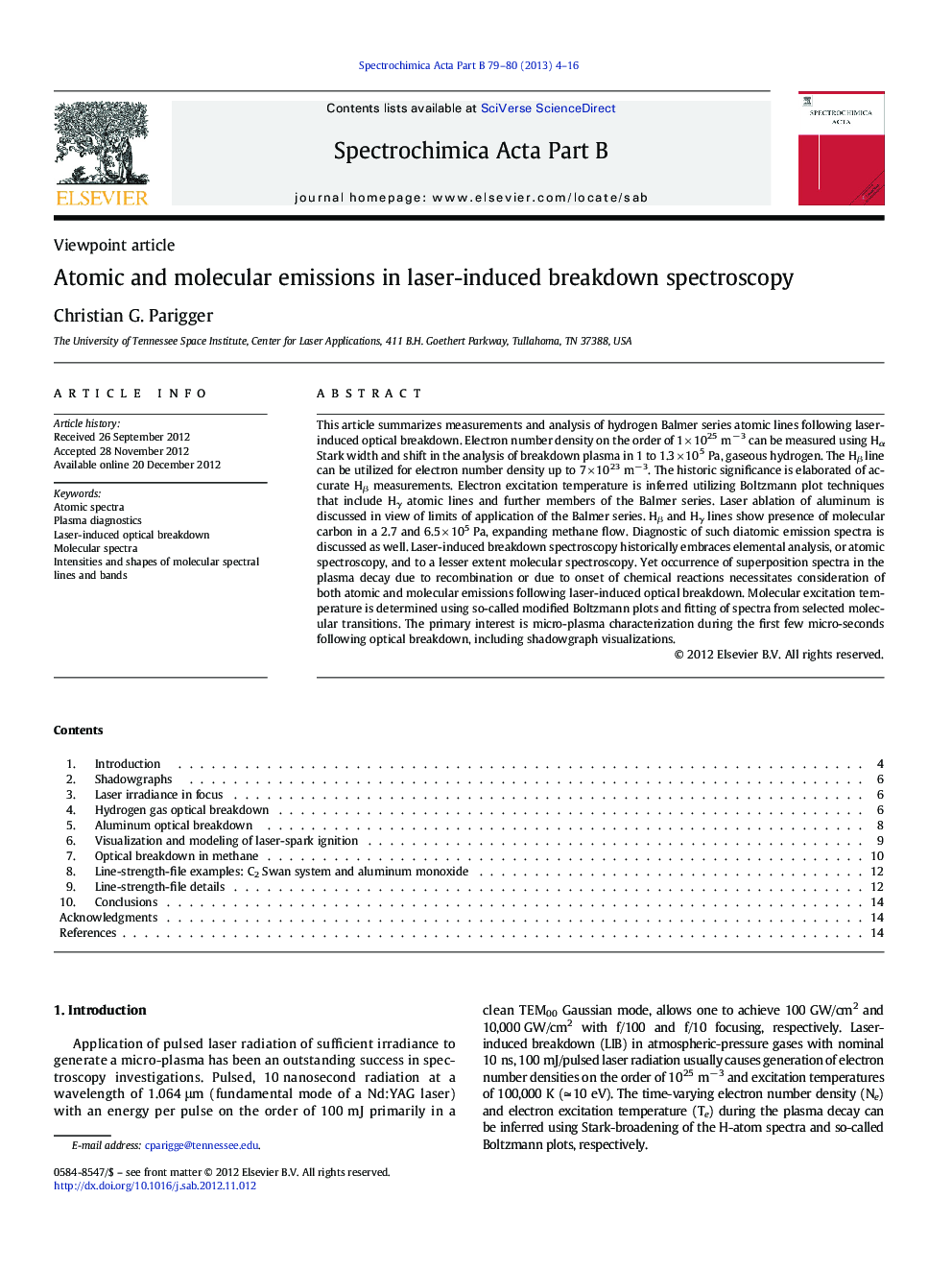 Atomic and molecular emissions in laser-induced breakdown spectroscopy