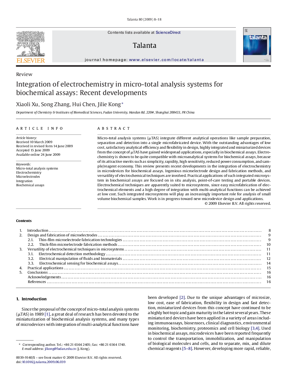 Integration of electrochemistry in micro-total analysis systems for biochemical assays: Recent developments