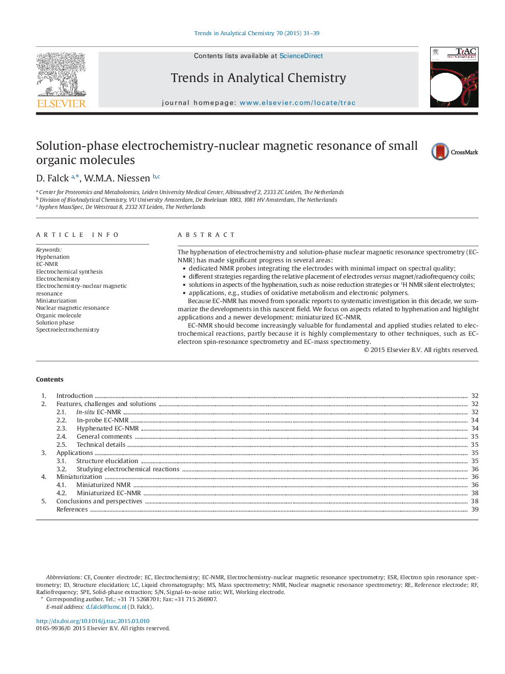 Solution-phase electrochemistry-nuclear magnetic resonance of small organic molecules