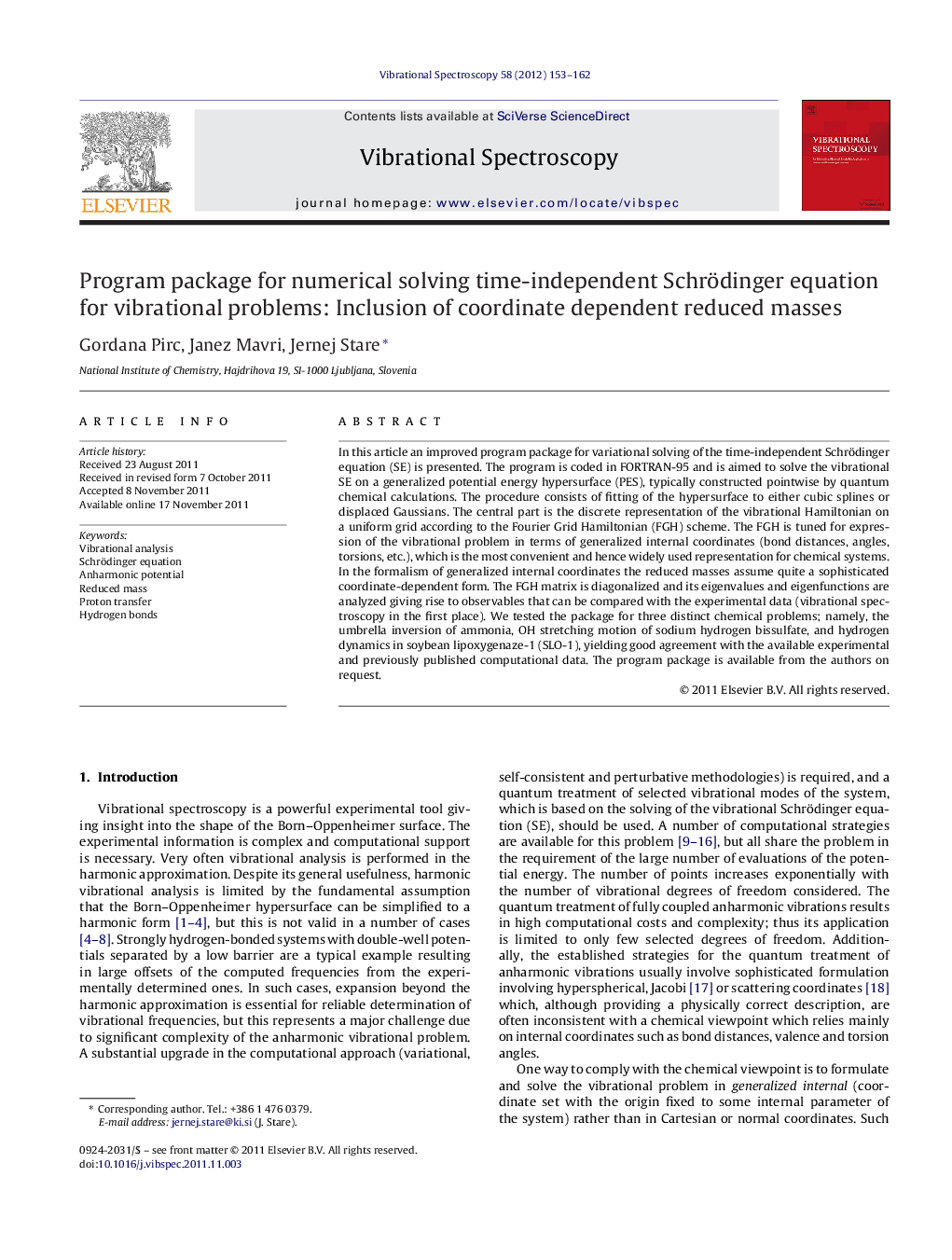 Program package for numerical solving time-independent Schrödinger equation for vibrational problems: Inclusion of coordinate dependent reduced masses