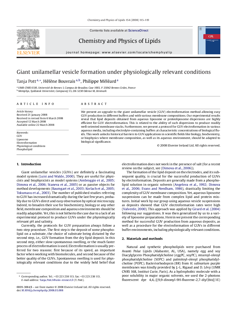 Giant unilamellar vesicle formation under physiologically relevant conditions