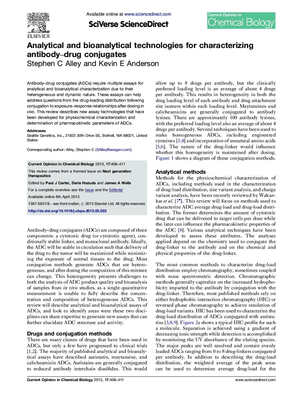 Analytical and bioanalytical technologies for characterizing antibody–drug conjugates
