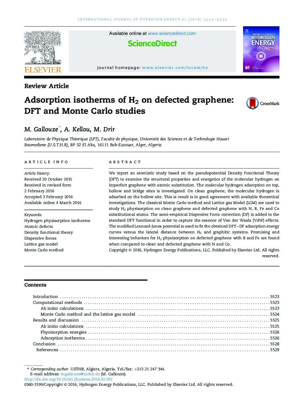 Adsorption isotherms of H2 on defected graphene: DFT and Monte Carlo studies