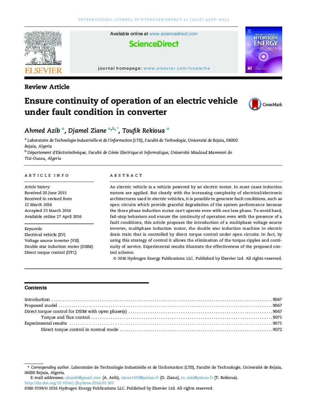 Ensure continuity of operation of an electric vehicle under fault condition in converter