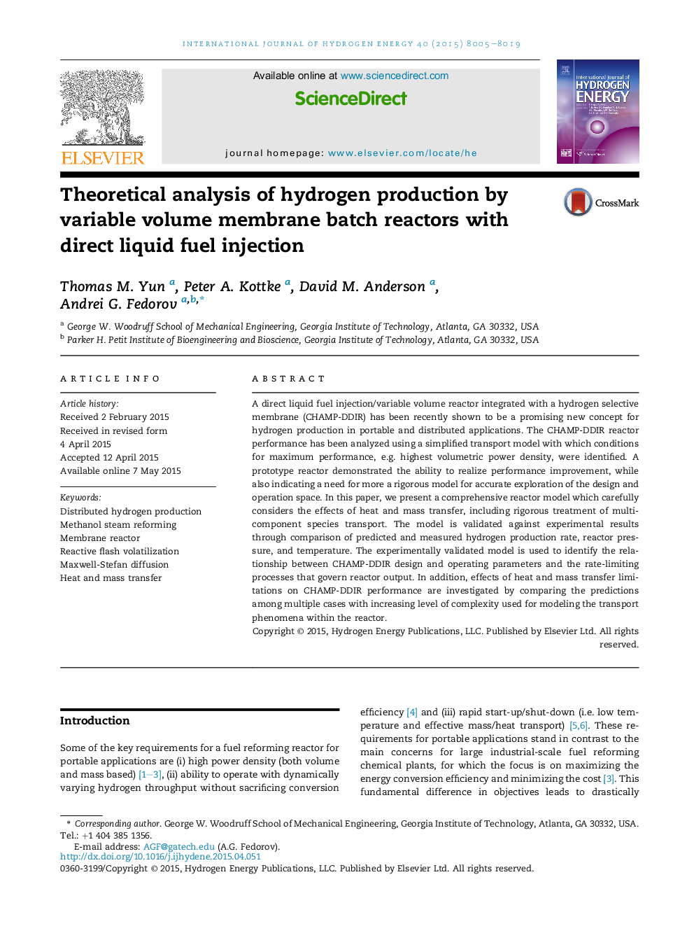 Theoretical analysis of hydrogen production by variable volume membrane batch reactors with direct liquid fuel injection