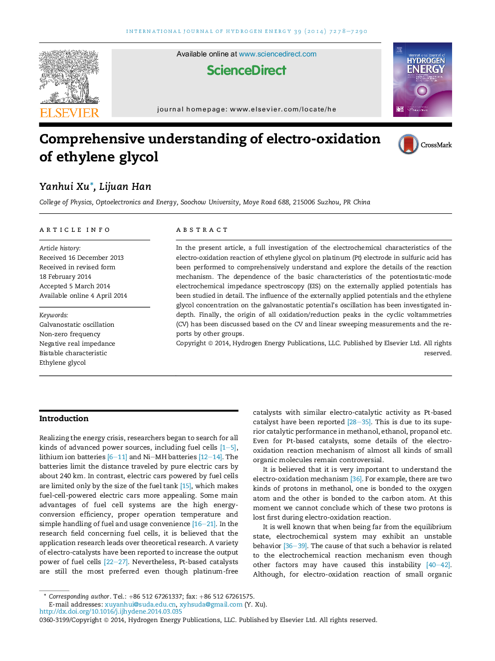 Comprehensive understanding of electro-oxidation of ethylene glycol