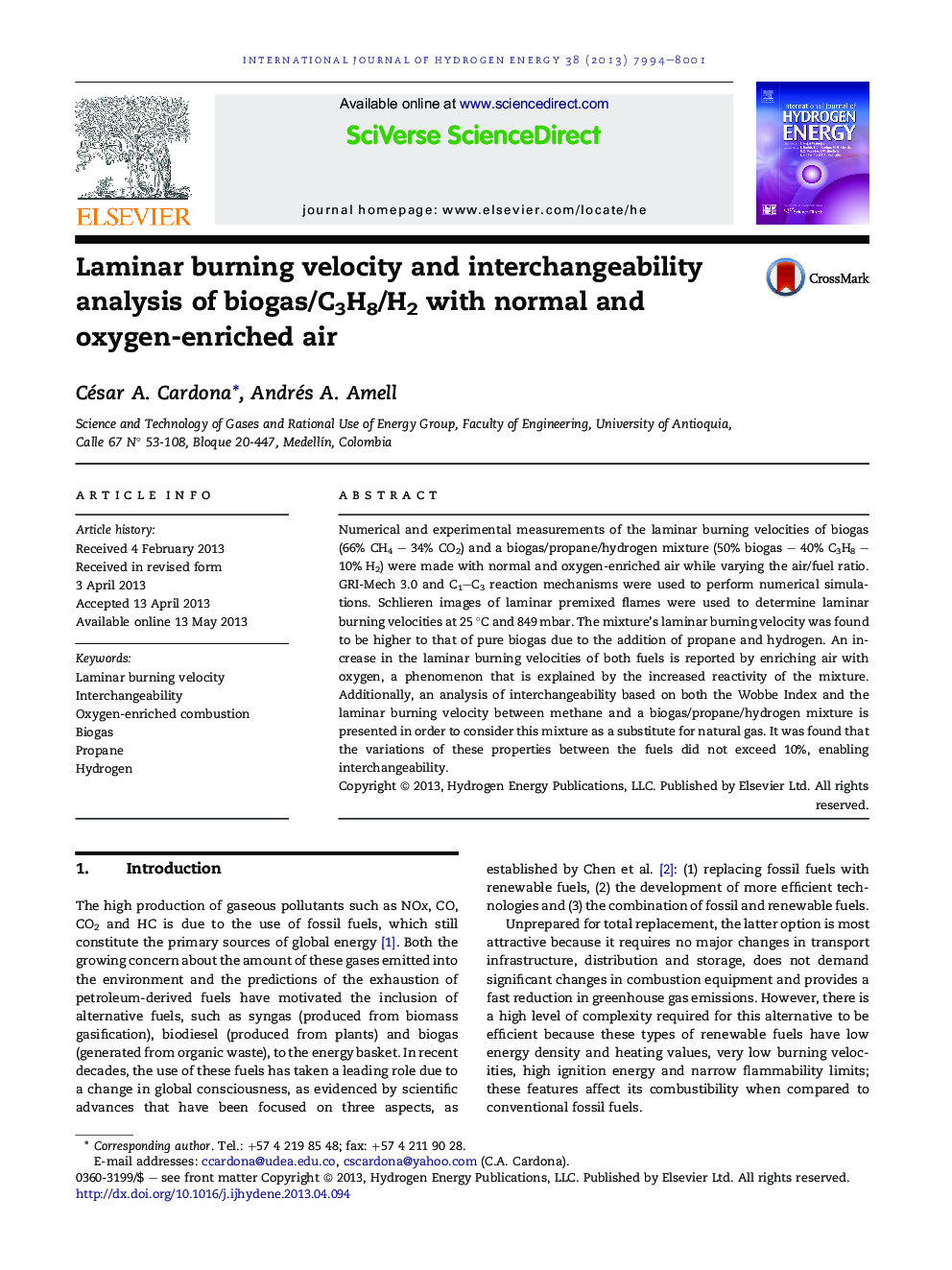 Laminar burning velocity and interchangeability analysis of biogas/C3H8/H2 with normal and oxygen-enriched air