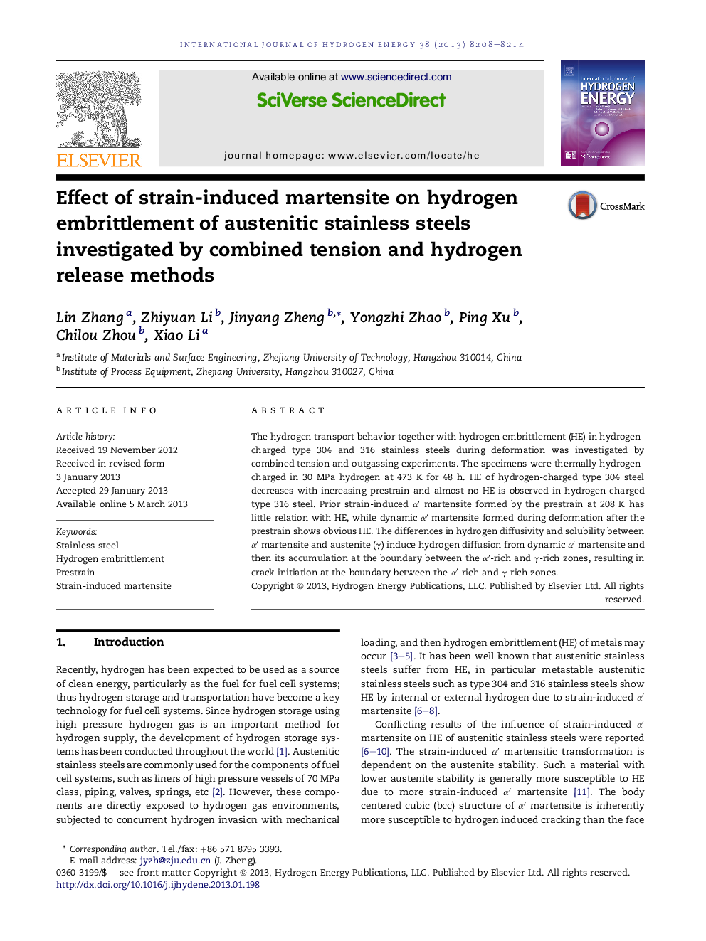 Effect of strain-induced martensite on hydrogen embrittlement of austenitic stainless steels investigated by combined tension and hydrogen release methods