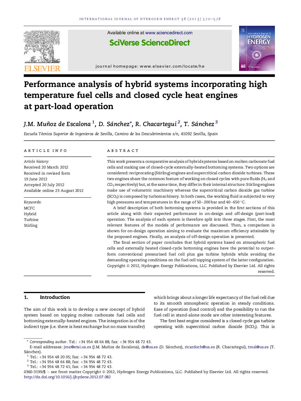 Performance analysis of hybrid systems incorporating high temperature fuel cells and closed cycle heat engines at part-load operation