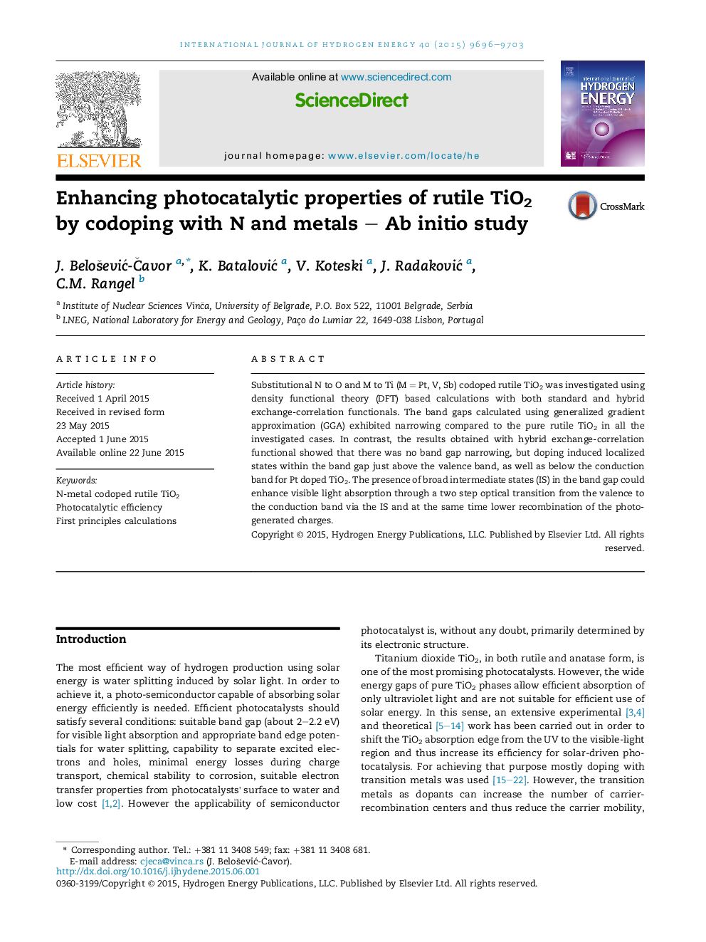 Enhancing photocatalytic properties of rutile TiO2 by codoping with N and metals – Ab initio study