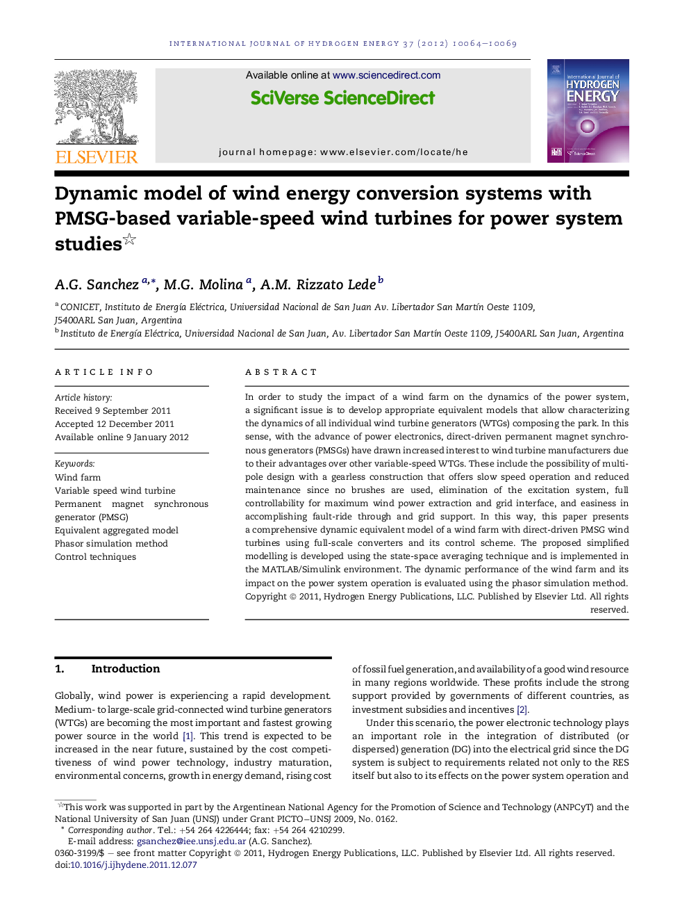 Dynamic model of wind energy conversion systems with PMSG-based variable-speed wind turbines for power system studies 