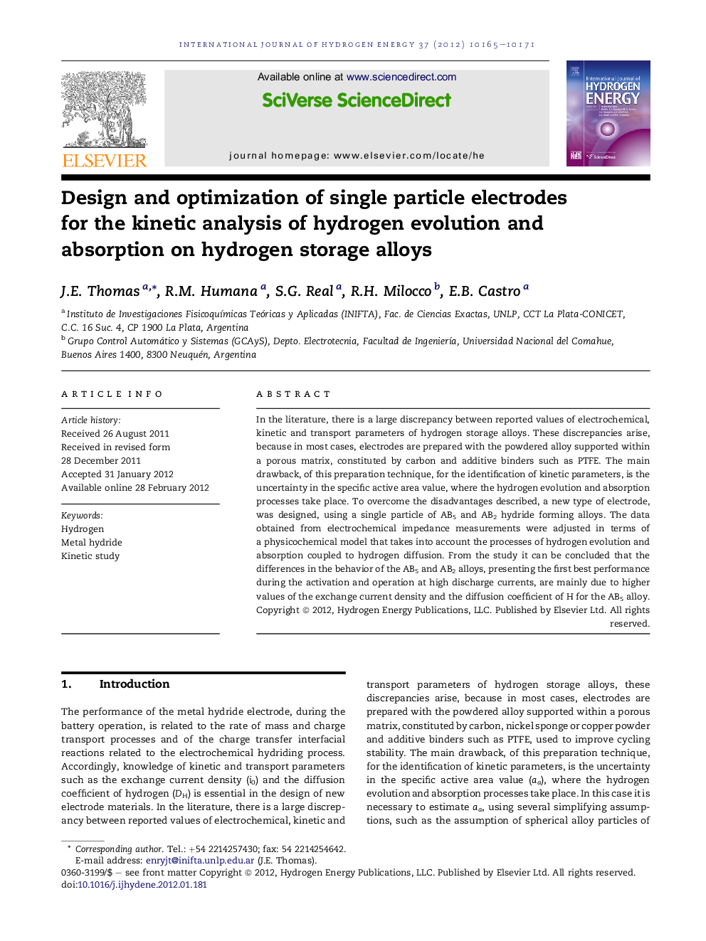 Design and optimization of single particle electrodes for the kinetic analysis of hydrogen evolution and absorption on hydrogen storage alloys