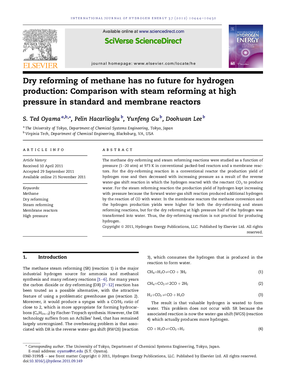 Dry reforming of methane has no future for hydrogen production: Comparison with steam reforming at high pressure in standard and membrane reactors