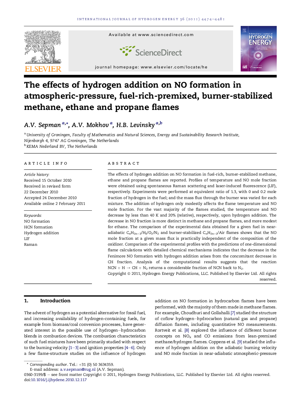 The effects of hydrogen addition on NO formation in atmospheric-pressure, fuel-rich-premixed, burner-stabilized methane, ethane and propane flames