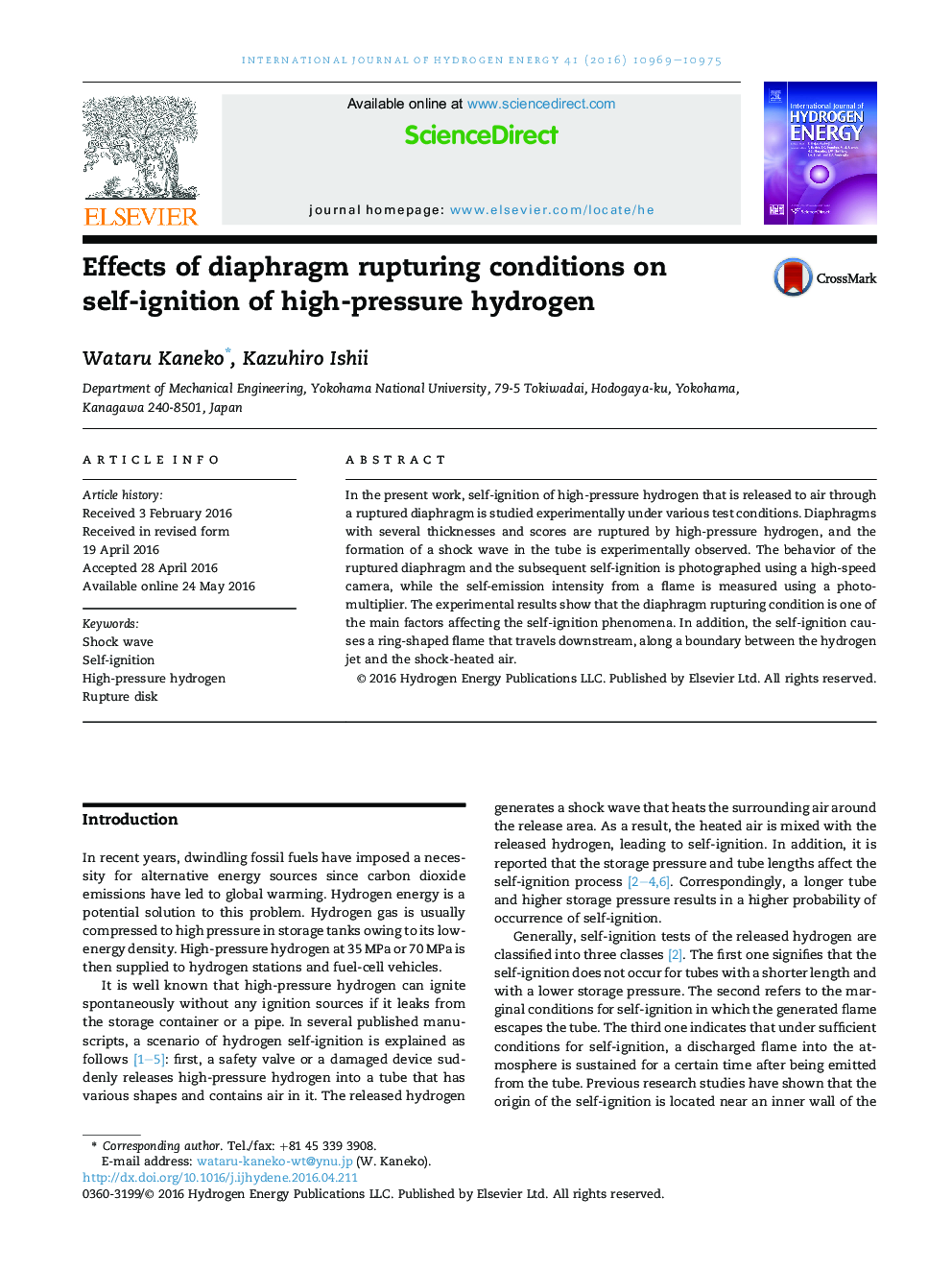 Effects of diaphragm rupturing conditions on self-ignition of high-pressure hydrogen