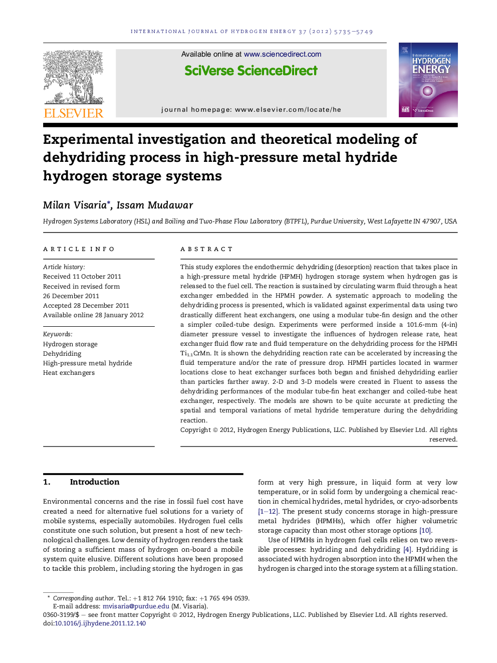 Experimental investigation and theoretical modeling of dehydriding process in high-pressure metal hydride hydrogen storage systems