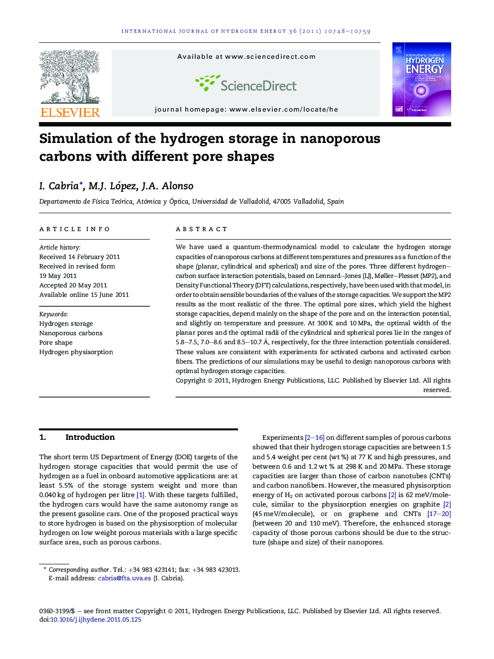 Simulation of the hydrogen storage in nanoporous carbons with different pore shapes