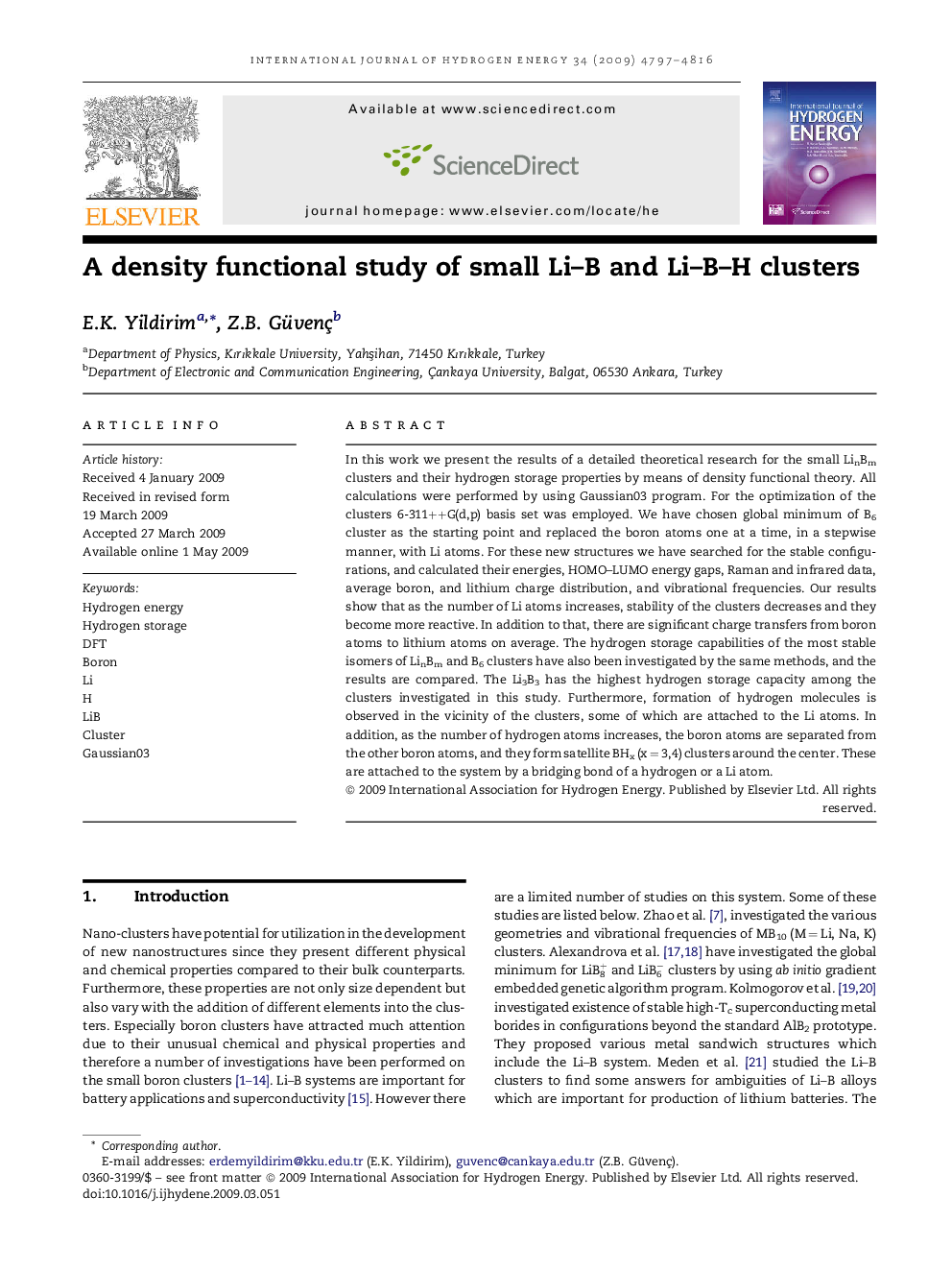 A density functional study of small Li–B and Li–B–H clusters