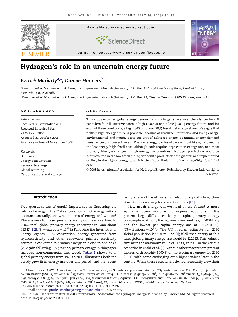 Hydrogen's role in an uncertain energy future