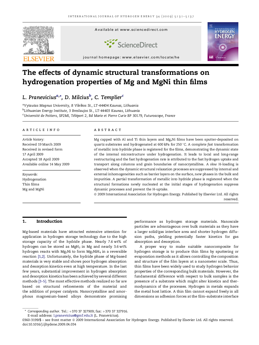 The effects of dynamic structural transformations on hydrogenation properties of Mg and MgNi thin films