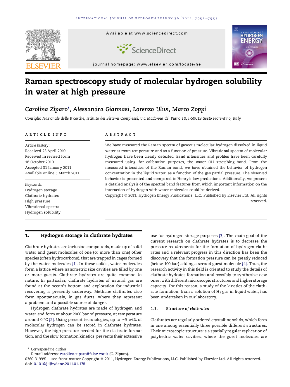 Raman spectroscopy study of molecular hydrogen solubility in water at high pressure