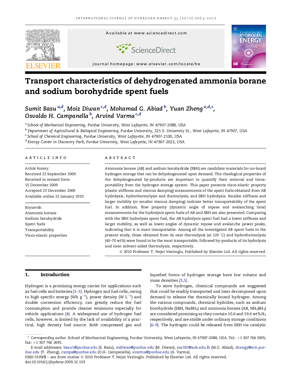 Transport characteristics of dehydrogenated ammonia borane and sodium borohydride spent fuels