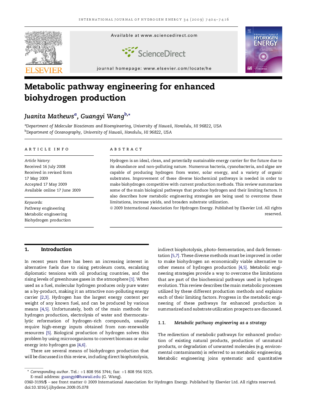 Metabolic pathway engineering for enhanced biohydrogen production