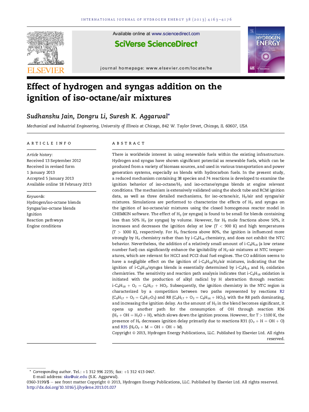 Effect of hydrogen and syngas addition on the ignition of iso-octane/air mixtures