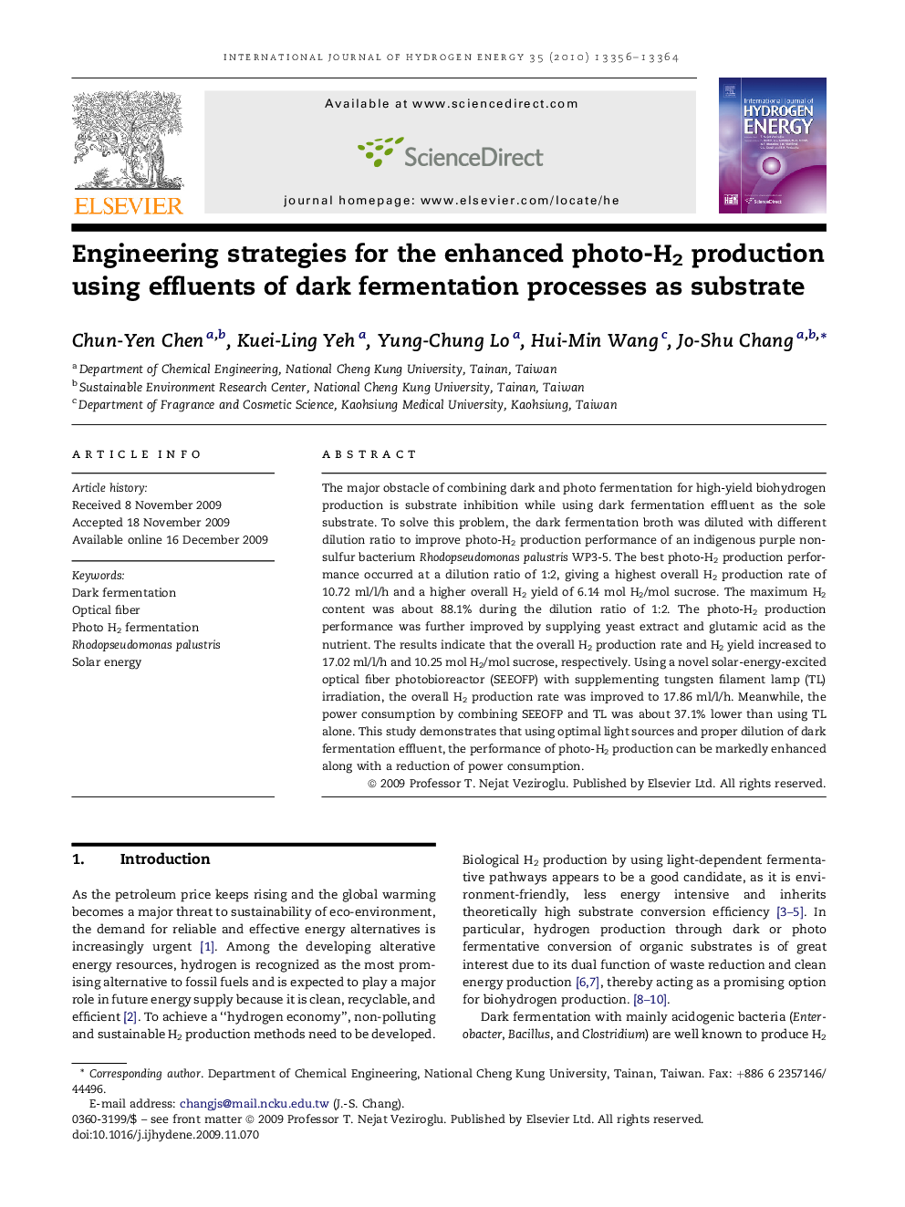 Engineering strategies for the enhanced photo-H2 production using effluents of dark fermentation processes as substrate