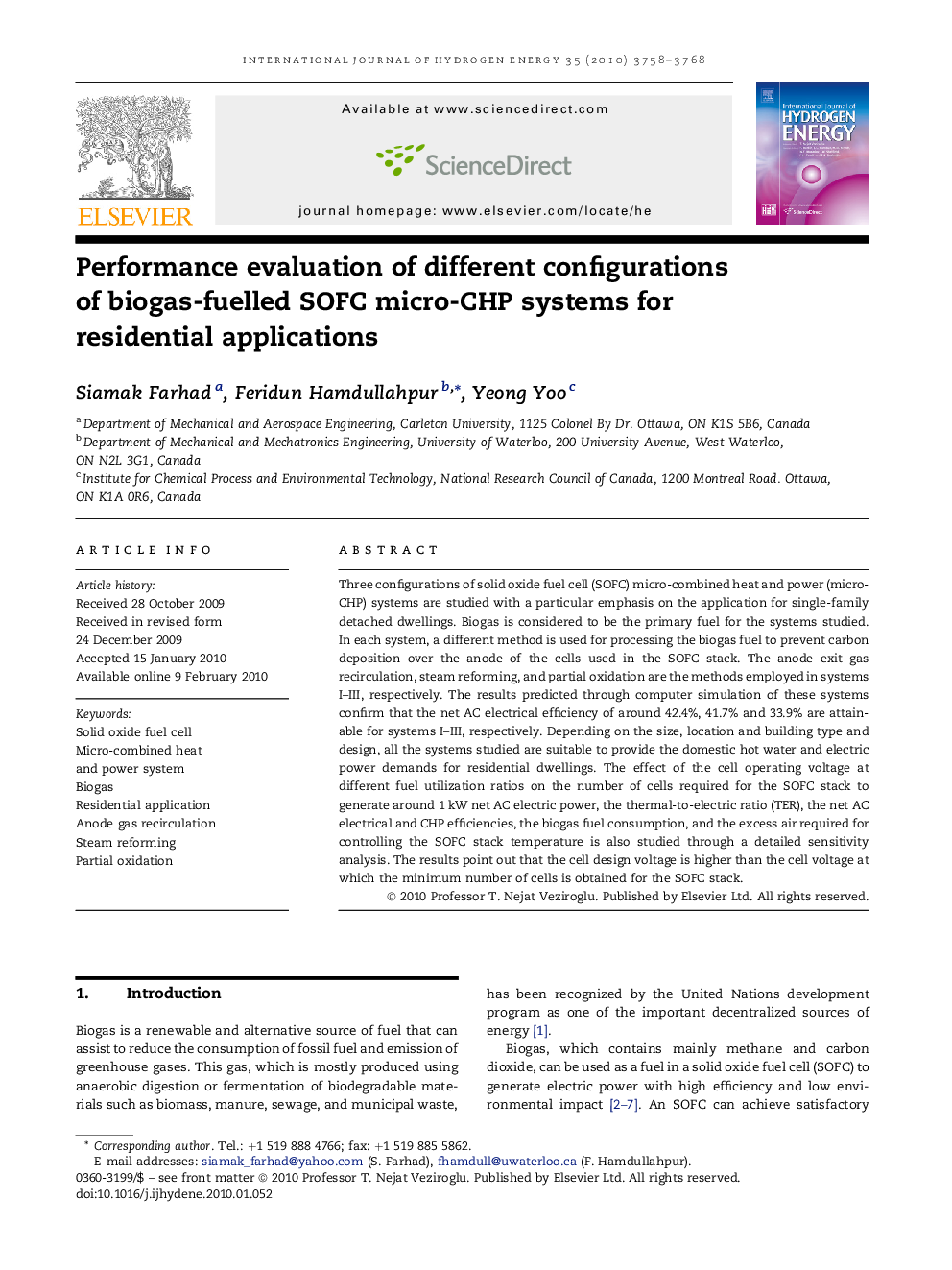 Performance evaluation of different configurations of biogas-fuelled SOFC micro-CHP systems for residential applications