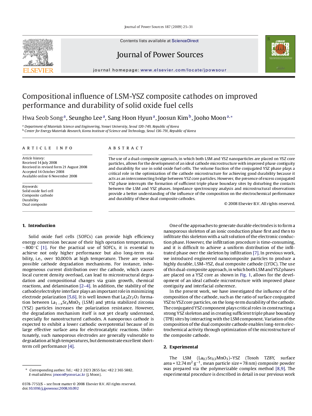 Compositional influence of LSM-YSZ composite cathodes on improved performance and durability of solid oxide fuel cells