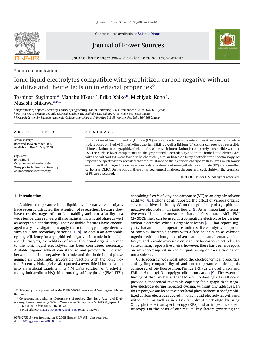 Ionic liquid electrolytes compatible with graphitized carbon negative without additive and their effects on interfacial properties 