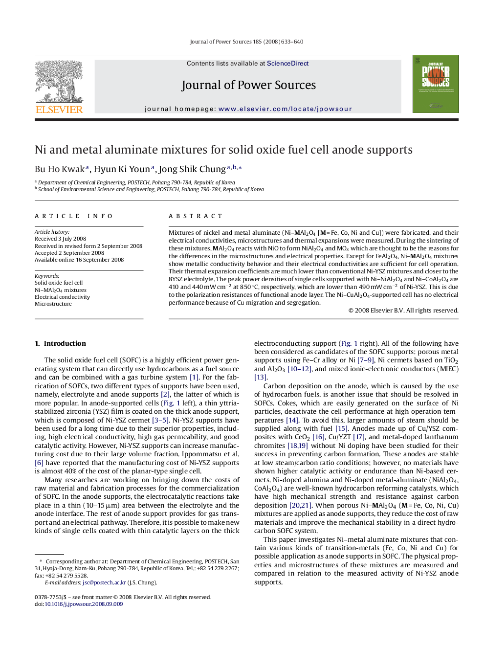 Ni and metal aluminate mixtures for solid oxide fuel cell anode supports