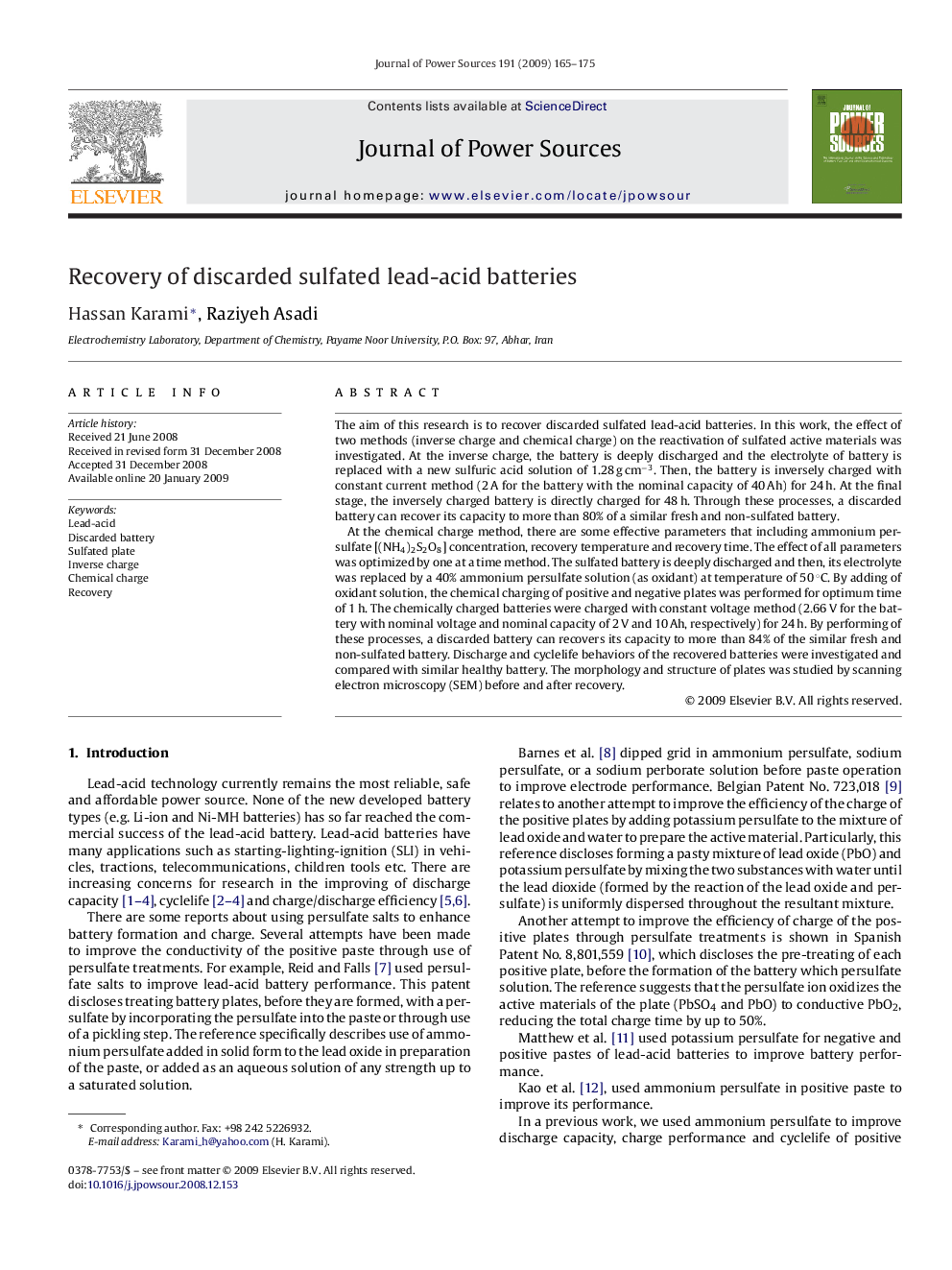 Recovery of discarded sulfated lead-acid batteries