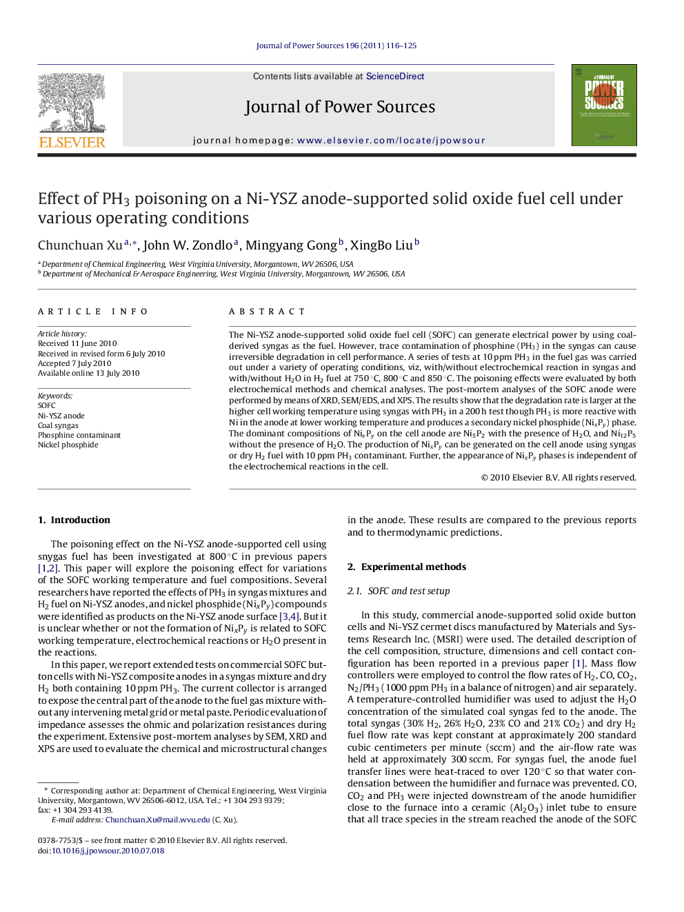 Effect of PH3 poisoning on a Ni-YSZ anode-supported solid oxide fuel cell under various operating conditions