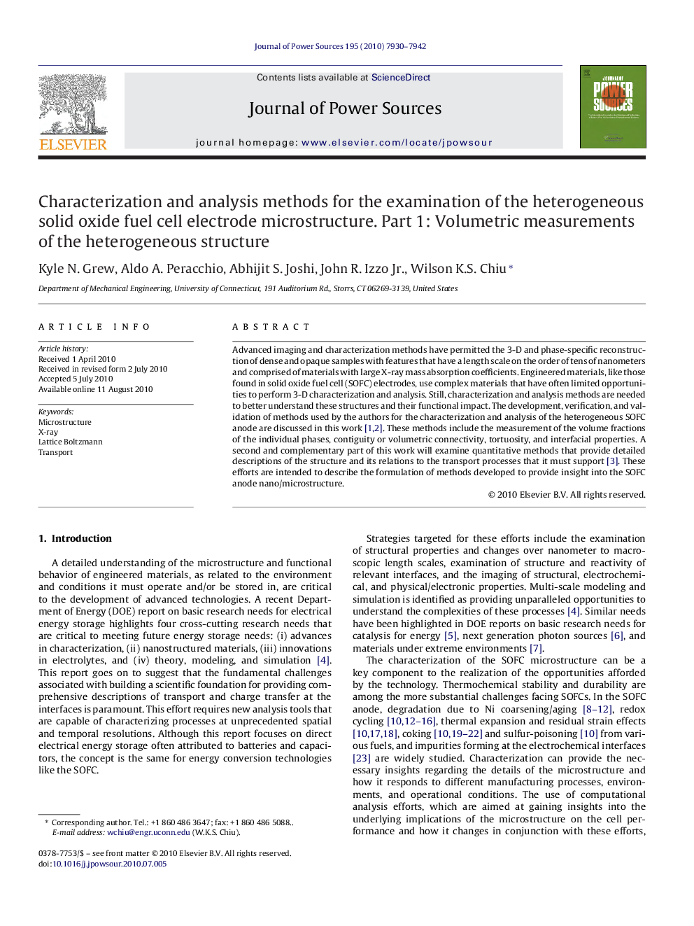 Characterization and analysis methods for the examination of the heterogeneous solid oxide fuel cell electrode microstructure. Part 1: Volumetric measurements of the heterogeneous structure