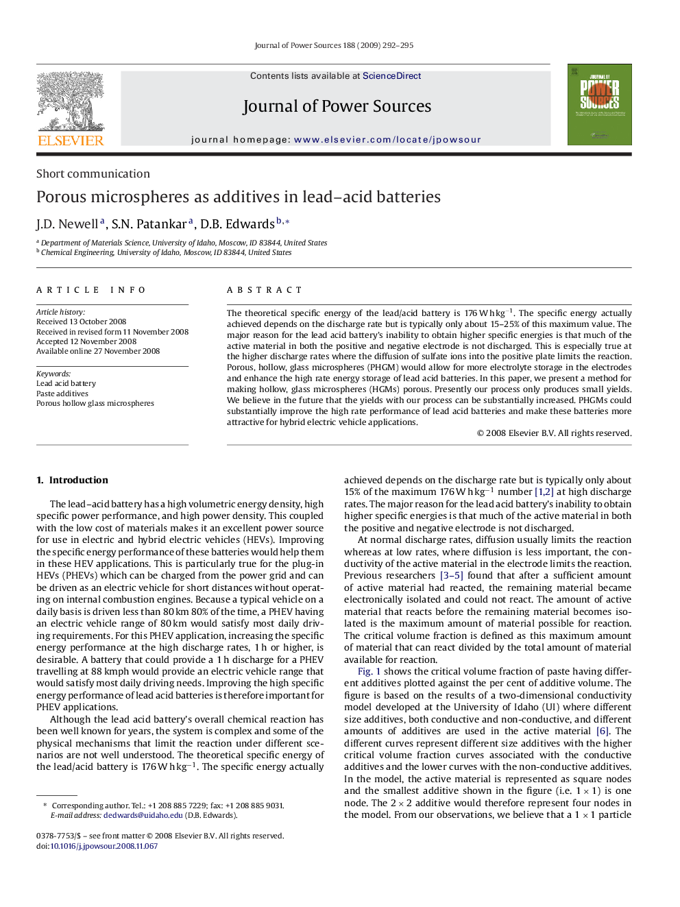 Porous microspheres as additives in lead–acid batteries