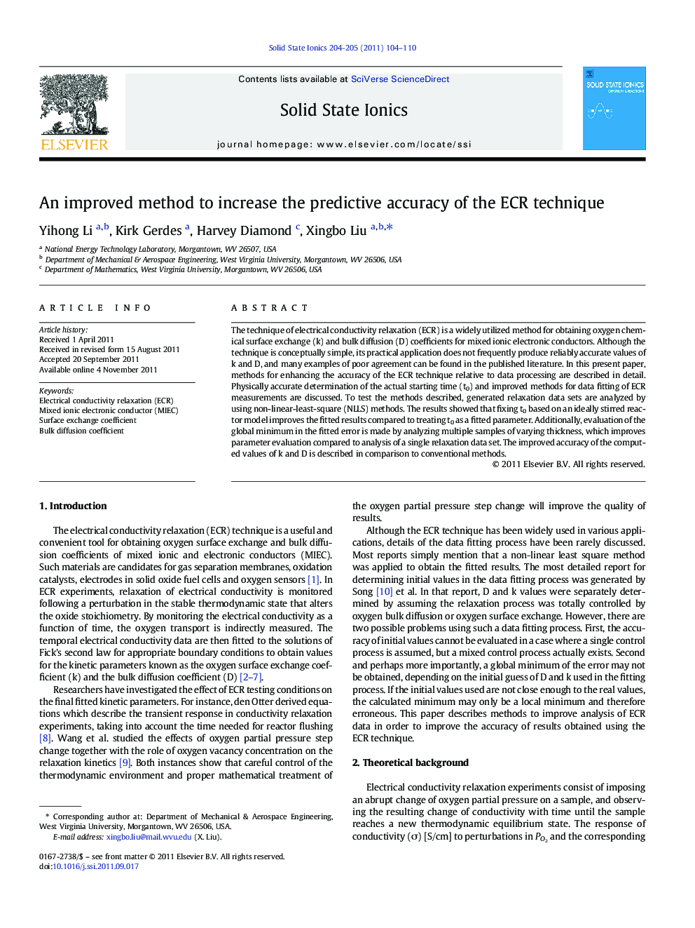 An improved method to increase the predictive accuracy of the ECR technique