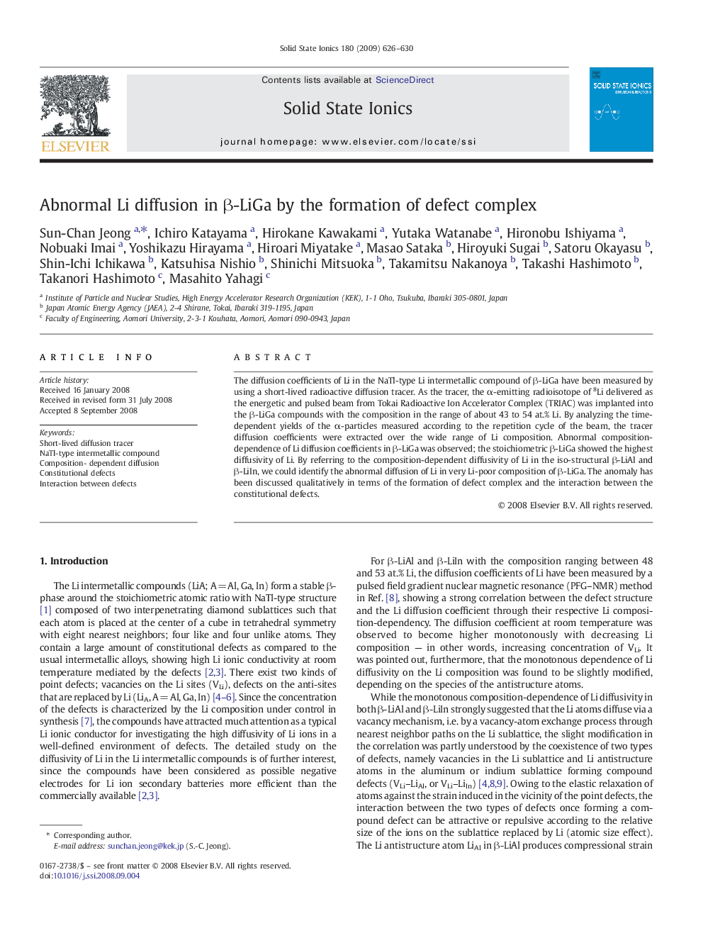 Abnormal Li diffusion in Î²-LiGa by the formation of defect complex