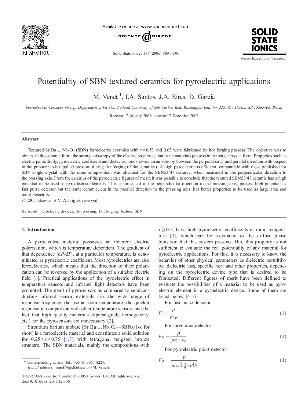 Potentiality of SBN textured ceramics for pyroelectric applications