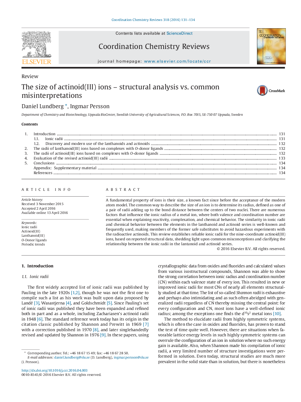 The size of actinoid(III) ions – structural analysis vs. common misinterpretations