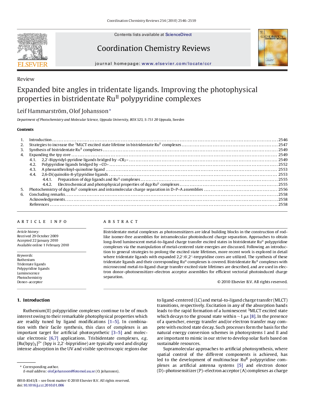 Expanded bite angles in tridentate ligands. Improving the photophysical properties in bistridentate RuII polypyridine complexes