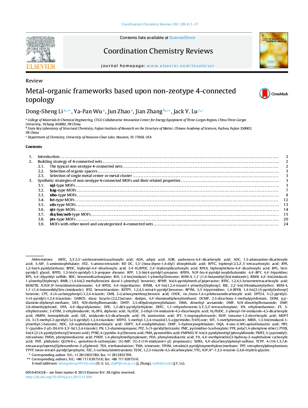 Metal-organic frameworks based upon non-zeotype 4-connected topology