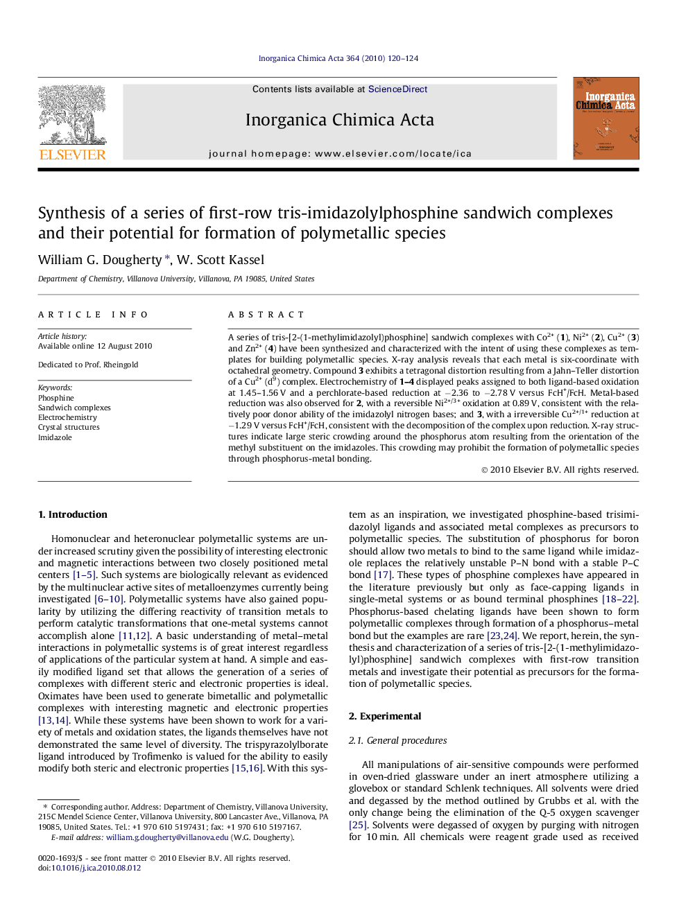 Synthesis of a series of first-row tris-imidazolylphosphine sandwich complexes and their potential for formation of polymetallic species