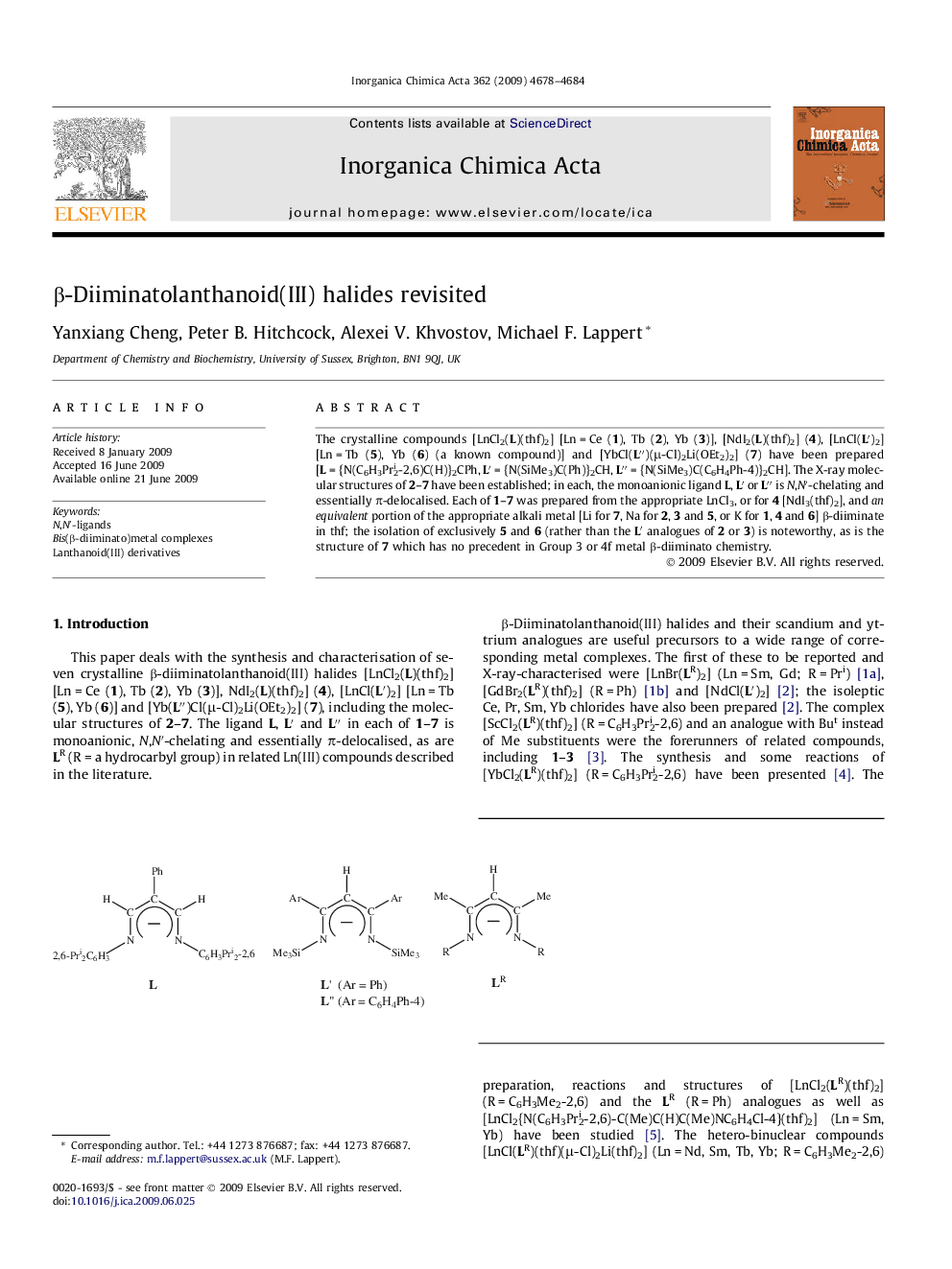 Î²-Diiminatolanthanoid(III) halides revisited