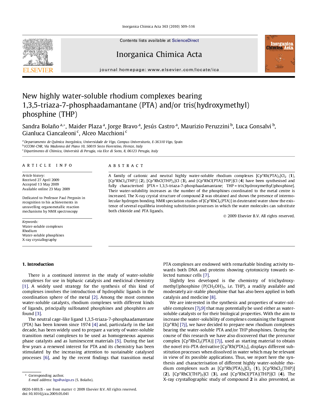 New highly water-soluble rhodium complexes bearing 1,3,5-triaza-7-phosphaadamantane (PTA) and/or tris(hydroxymethyl) phosphine (THP)