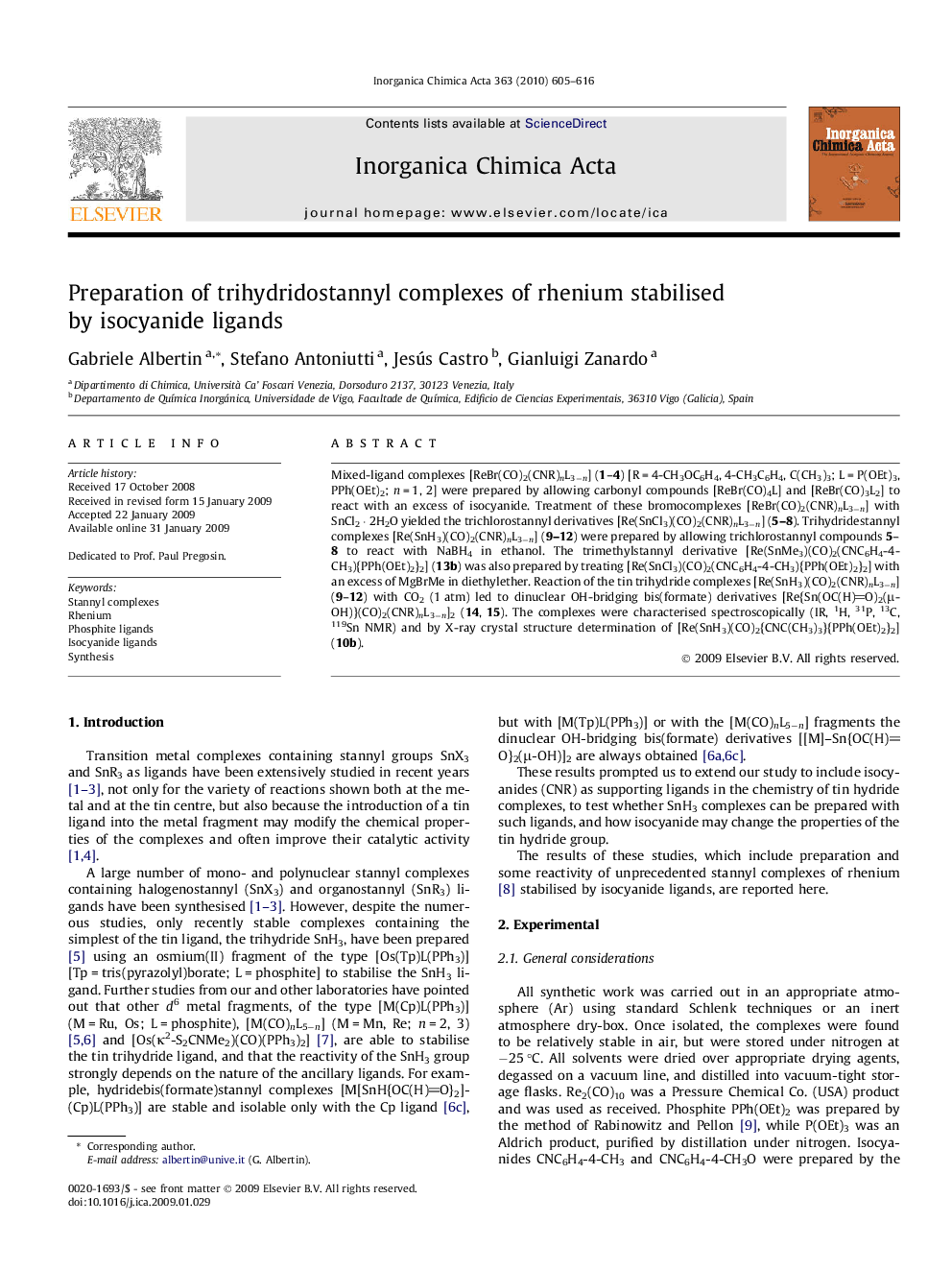 Preparation of trihydridostannyl complexes of rhenium stabilised by isocyanide ligands