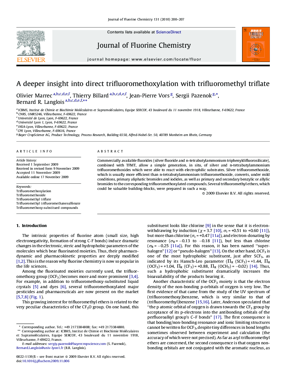 A deeper insight into direct trifluoromethoxylation with trifluoromethyl triflate