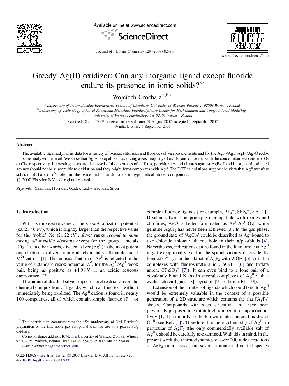 Greedy Ag(II) oxidizer: Can any inorganic ligand except fluoride endure its presence in ionic solids? 