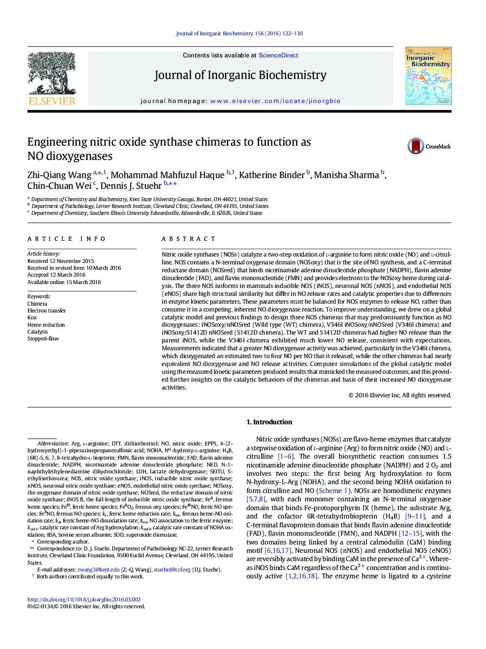 Engineering nitric oxide synthase chimeras to function as NO dioxygenases